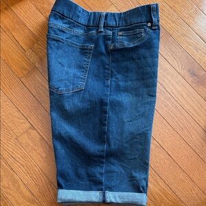 Kim Rogers Women’s Tummy Control Dark Blue Denim Shorts